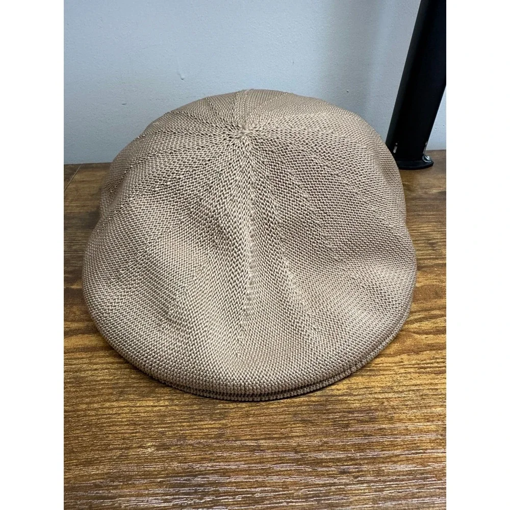 Broner Mens Tan Knit Ivy‎ Cap Flat Cap Newsboy Hat Beige Size Small RN 41517